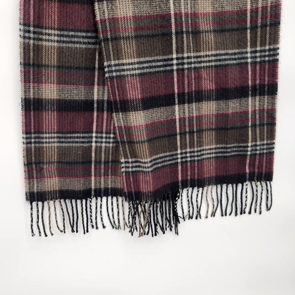 100% Cashmere Made in Scotland Tartan Plaid Unisex Scarf One Size - Picture 3 of 4
